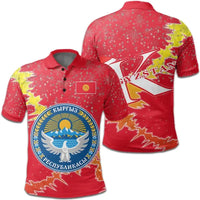 Kyrgyzstan Polo Shirt Christmas Coat Of Arms X Style RLT8 - Wonder Print Shop