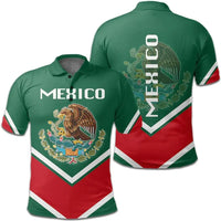 Mexico Coat Of Arms Polo Lucian Style RLT13 - Wonder Print Shop