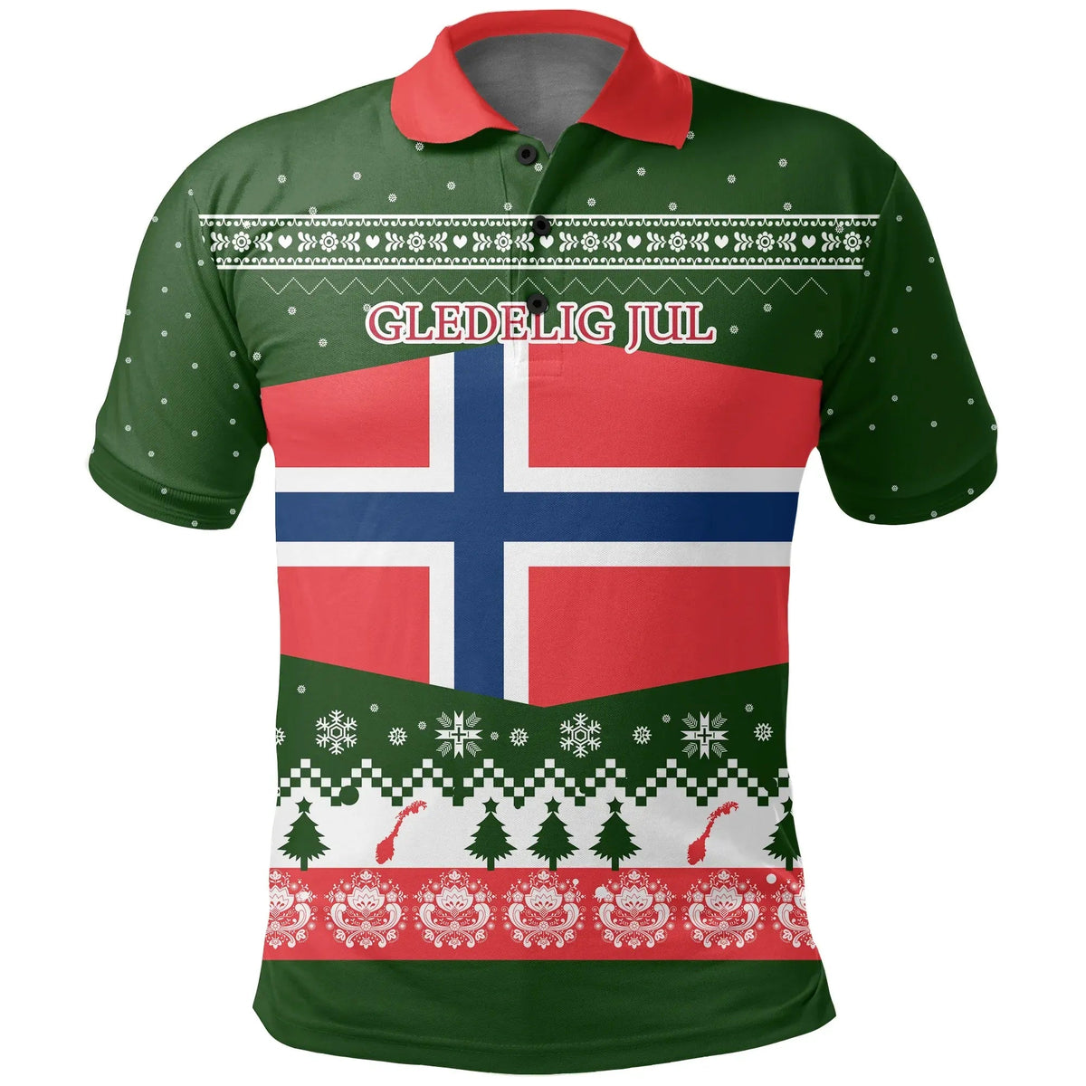 Norway Polo Shirt Christmas RLT7 - Wonder Print Shop