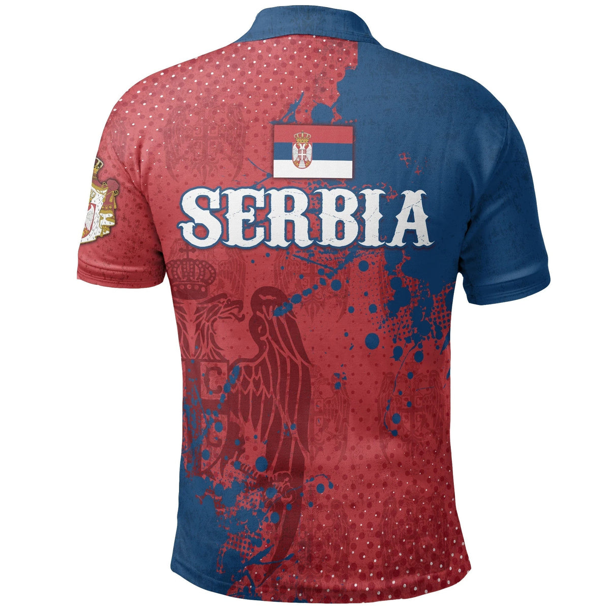 Serbia Polo Shirt The Great Serbia RLT7 - Wonder Print Shop