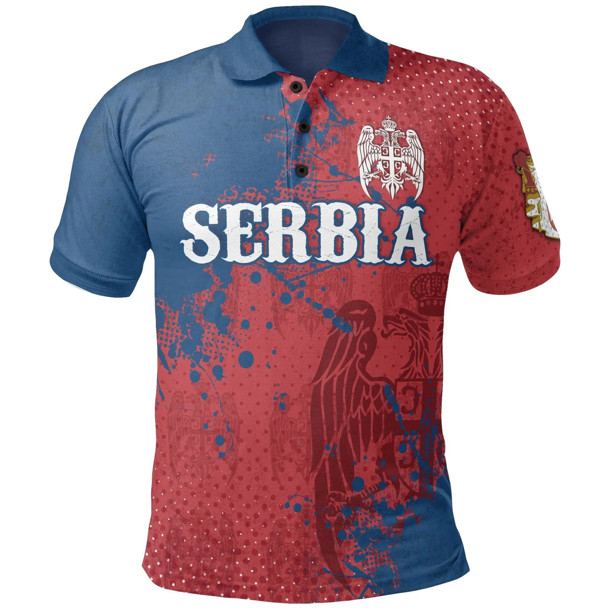 Serbia Polo Shirt The Great Serbia RLT7 - Wonder Print Shop