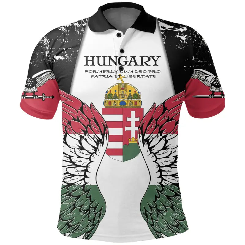 Hungary Turul Wings Polo Shirt RLT8 - Wonder Print Shop