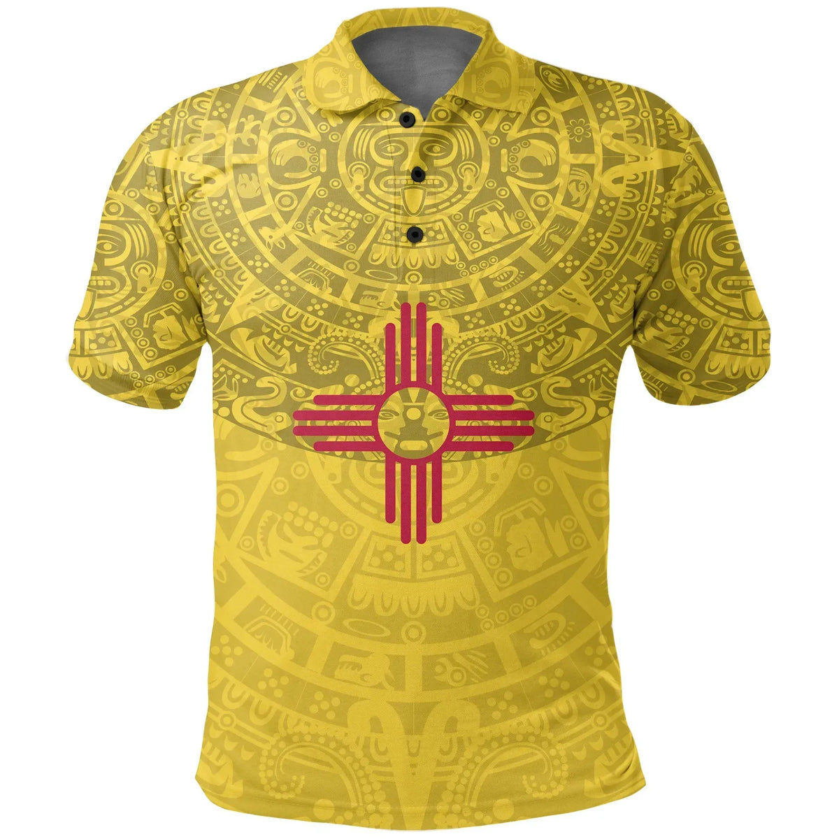 New Mexico Aztec Polo Shirt RLT13 - Wonder Print Shop