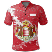Monaco Polo Shirt Christmas Coat Of Arms X Style 8 RLT6 - Wonder Print Shop
