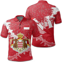 Monaco Polo Shirt Christmas Coat Of Arms X Style 8 RLT6 - Wonder Print Shop