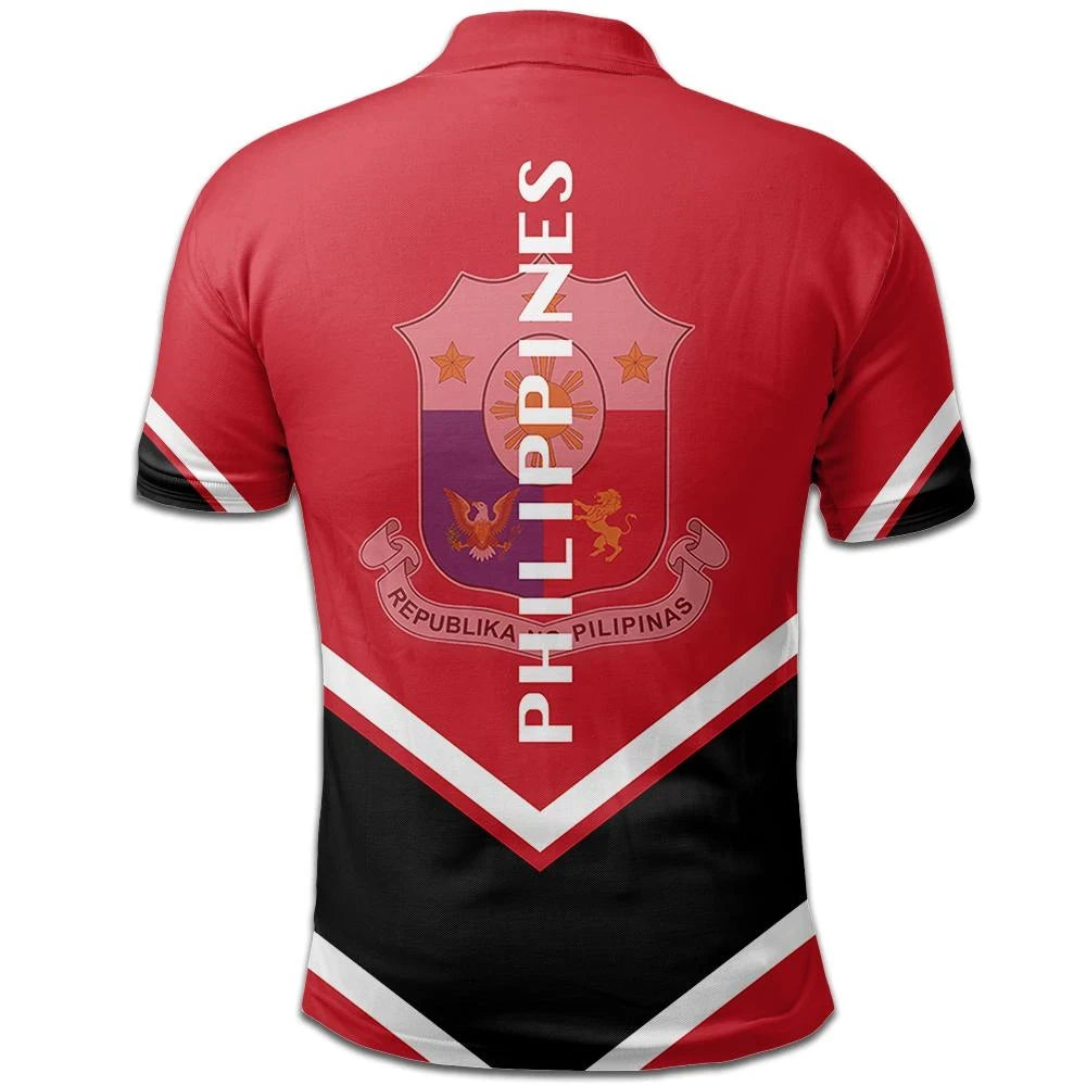 Philippines Coat Of Arms Polo Lucian Style RLT6 - Wonder Print Shop