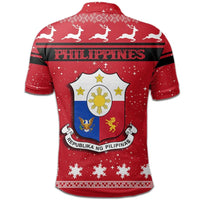 Christmas Philippines Polo Shirt Coat Of Arms RLT6 - Wonder Print Shop