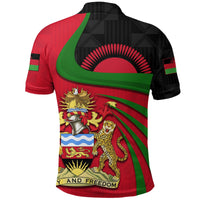 Malawi Polo Shirt Rising Sun RLT6 - Wonder Print Shop