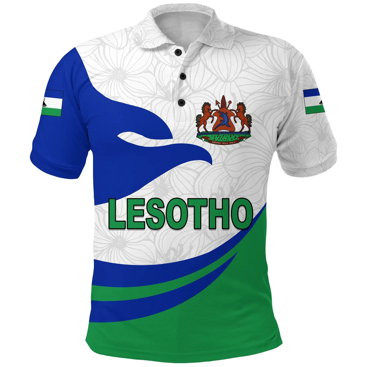 Lesotho Polo Shirt Proud Version RLT6 - Wonder Print Shop
