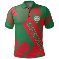 Kuwait Polo Shirt Coat Of Arms Rockie RLT8 - Wonder Print Shop