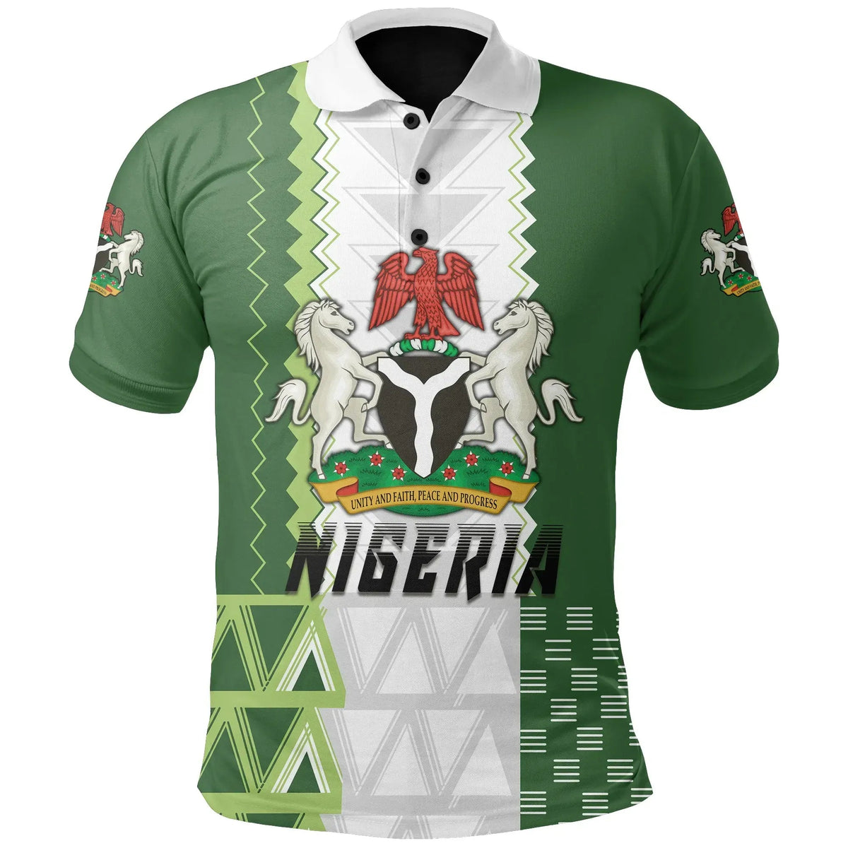 Nigeria Polo Shirt Simple Sport Version RLT8 - Wonder Print Shop