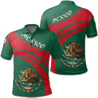 Mexico Polo Shirt Coat Of Arms Cricket Style RLT13 - Wonder Print Shop