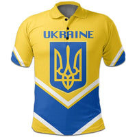 Ukraine Coat Of Arms Polo Lucian Style RLT7 - Wonder Print Shop