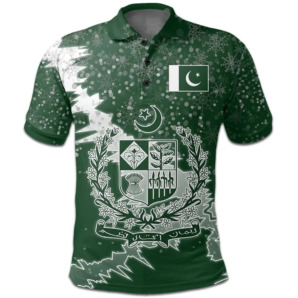 Pakistan Polo Shirt Christmas Coat Of Arms X Style RLT13 - Wonder Print Shop