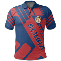 Serbia Polo Shirt Coat Of Arms Rockie RLT7 - Wonder Print Shop