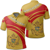 Montenegro Polo Shirt Coat Of Arms Cricket Style RLT13 - Wonder Print Shop