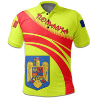 Romania Polo Shirt Coat Of Arms Cricket Style RLT13 - Wonder Print Shop