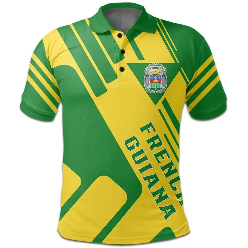 French Guiana Coat Of Arms T Shirt Rockie RLT8 - Wonder Print Shop