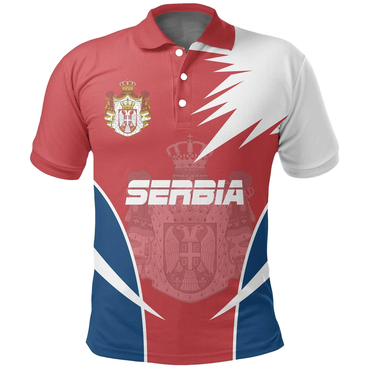 Serbia Polo Shirt Active RLT7 - Wonder Print Shop