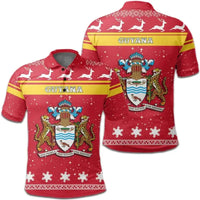 Christmas Guyana Polo Shirt Coat Of Arms RLT8 - Wonder Print Shop