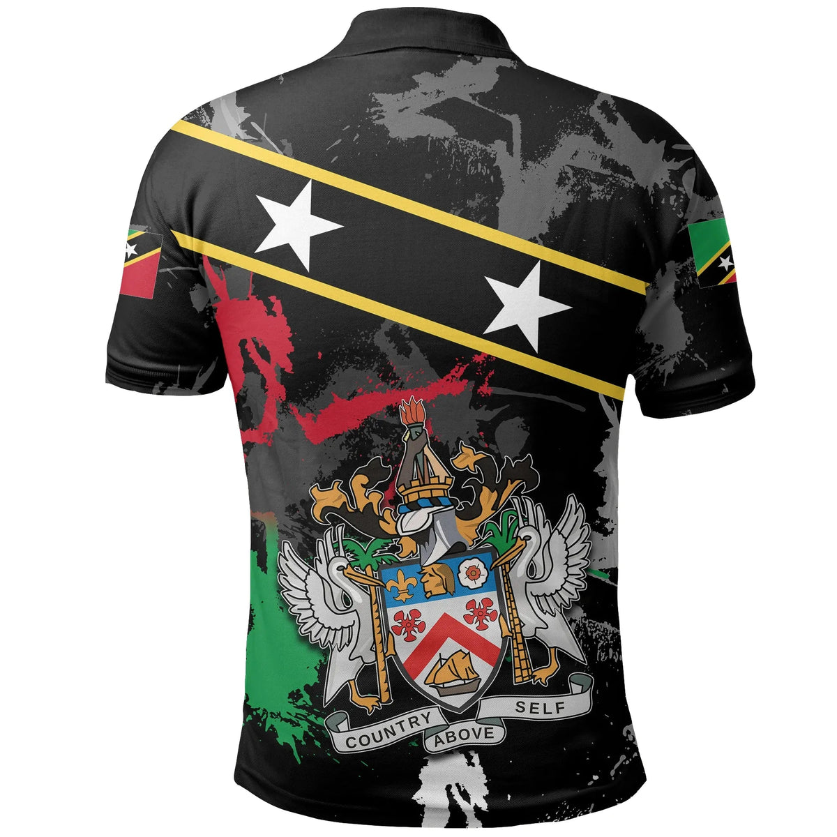 Saint Kitts and Nevis Polo Shirt Special Style With Stars RLT6 - Wonder Print Shop