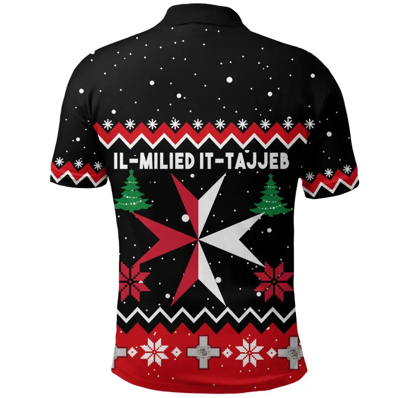 Malta Polo Shirt Christmas RLT12 - Wonder Print Shop