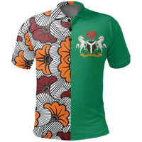 Nigeria Polo Shirt Ankara Pattern RLT8 - Wonder Print Shop