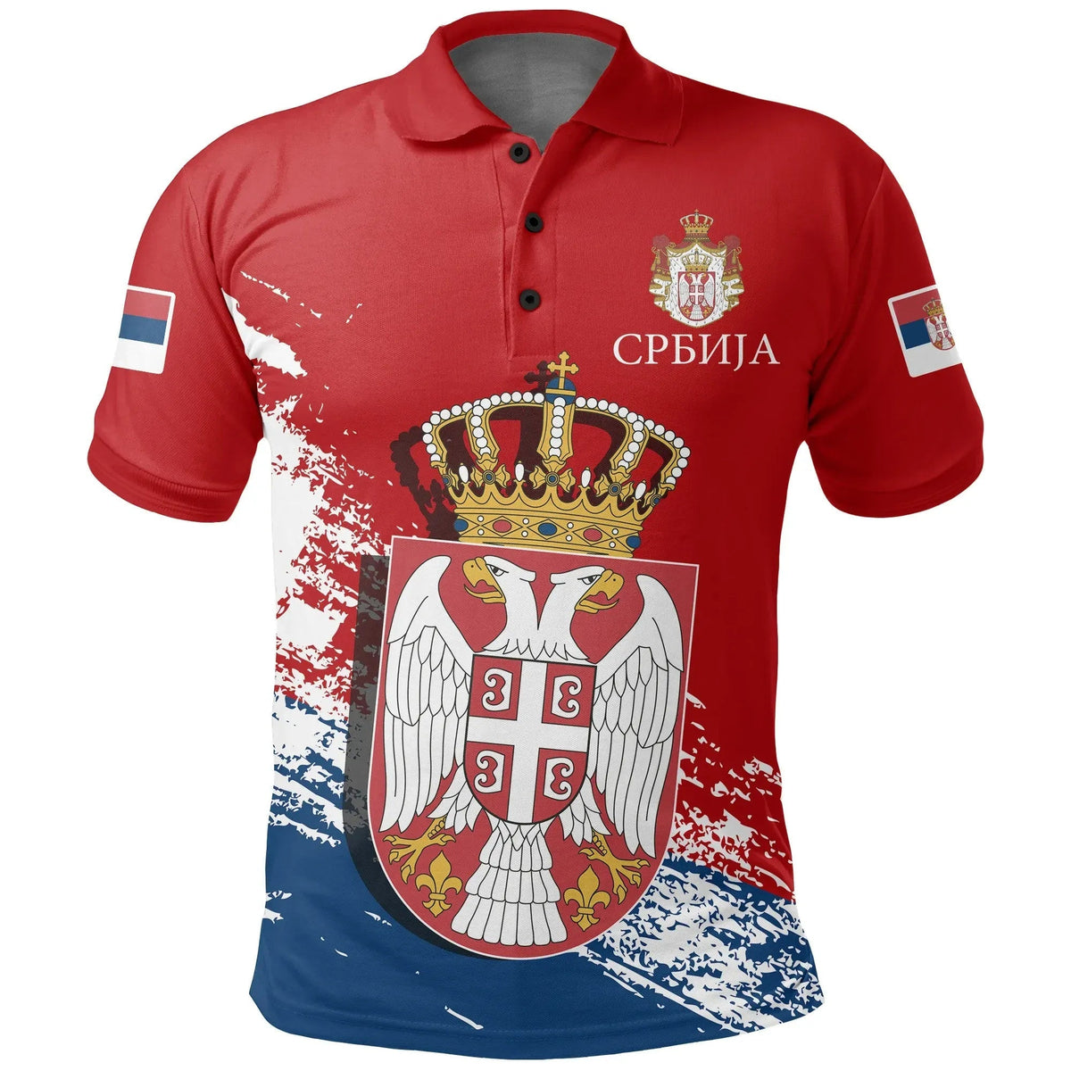 Serbia Polo Shirt Special Red Version RLT7 - Wonder Print Shop