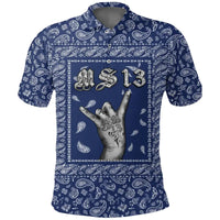 Polo Shirt Blue Bandana RLT8 - Wonder Print Shop