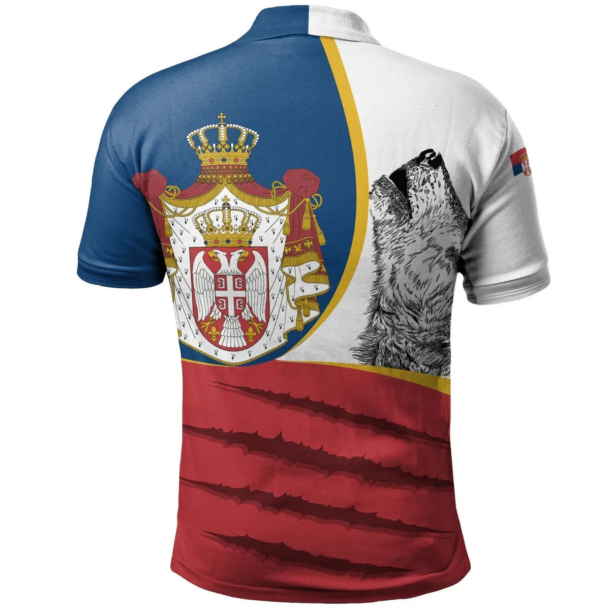 Serbia Polo Shirt Flag Of Serbia RLT7 - Wonder Print Shop