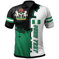 Nigeria Custom Polo Shirt Independence Day RLT8 - Wonder Print Shop