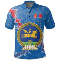Mongolia Polo Shirt Christmas Coat Of Arms X Style RLT13 - Wonder Print Shop