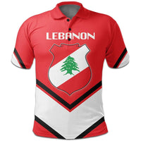 Lebanon Coat Of Arms Polo Lucian Style RLT6 - Wonder Print Shop