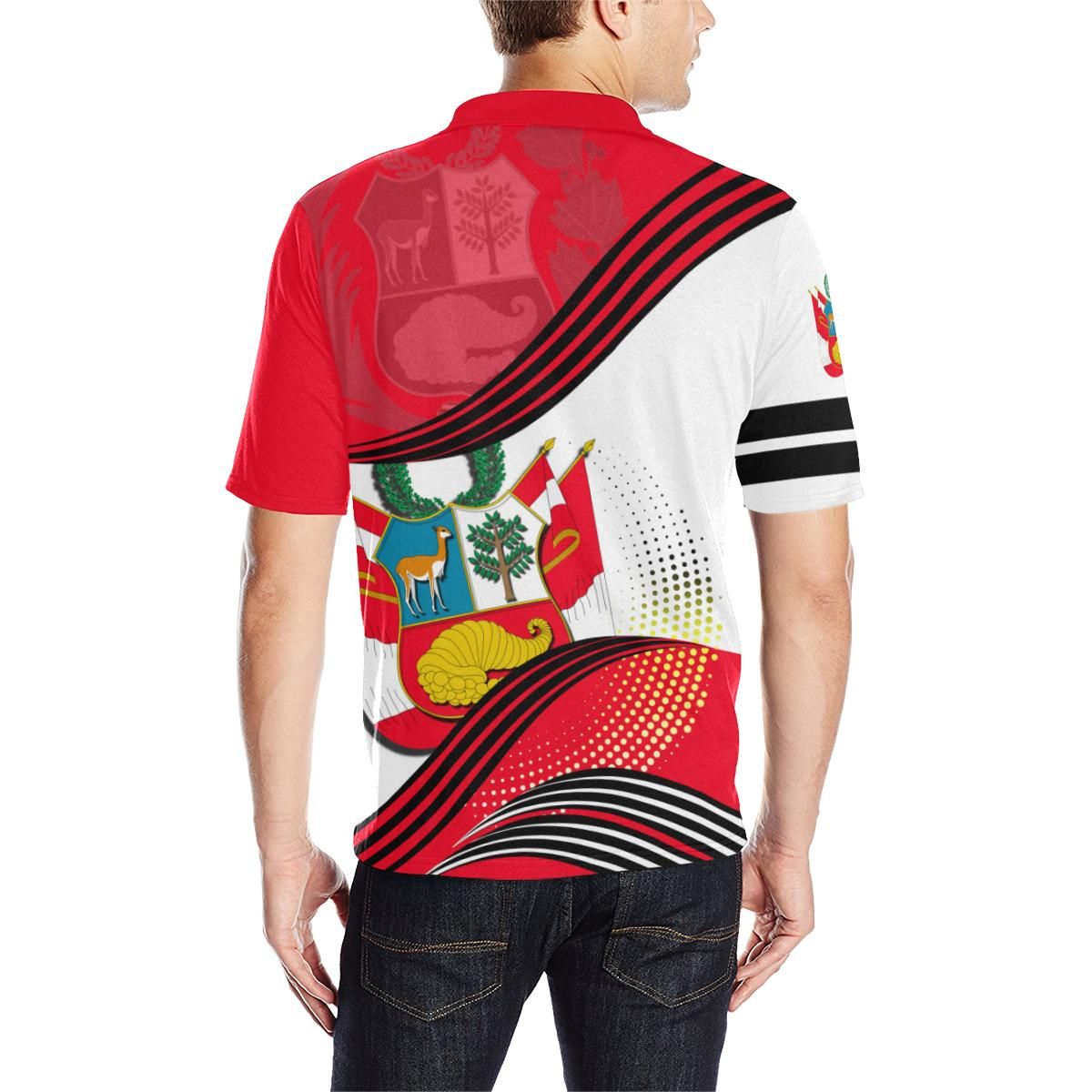 Peru Polo Shirt Fall In The Wave RLT7 - Wonder Print Shop