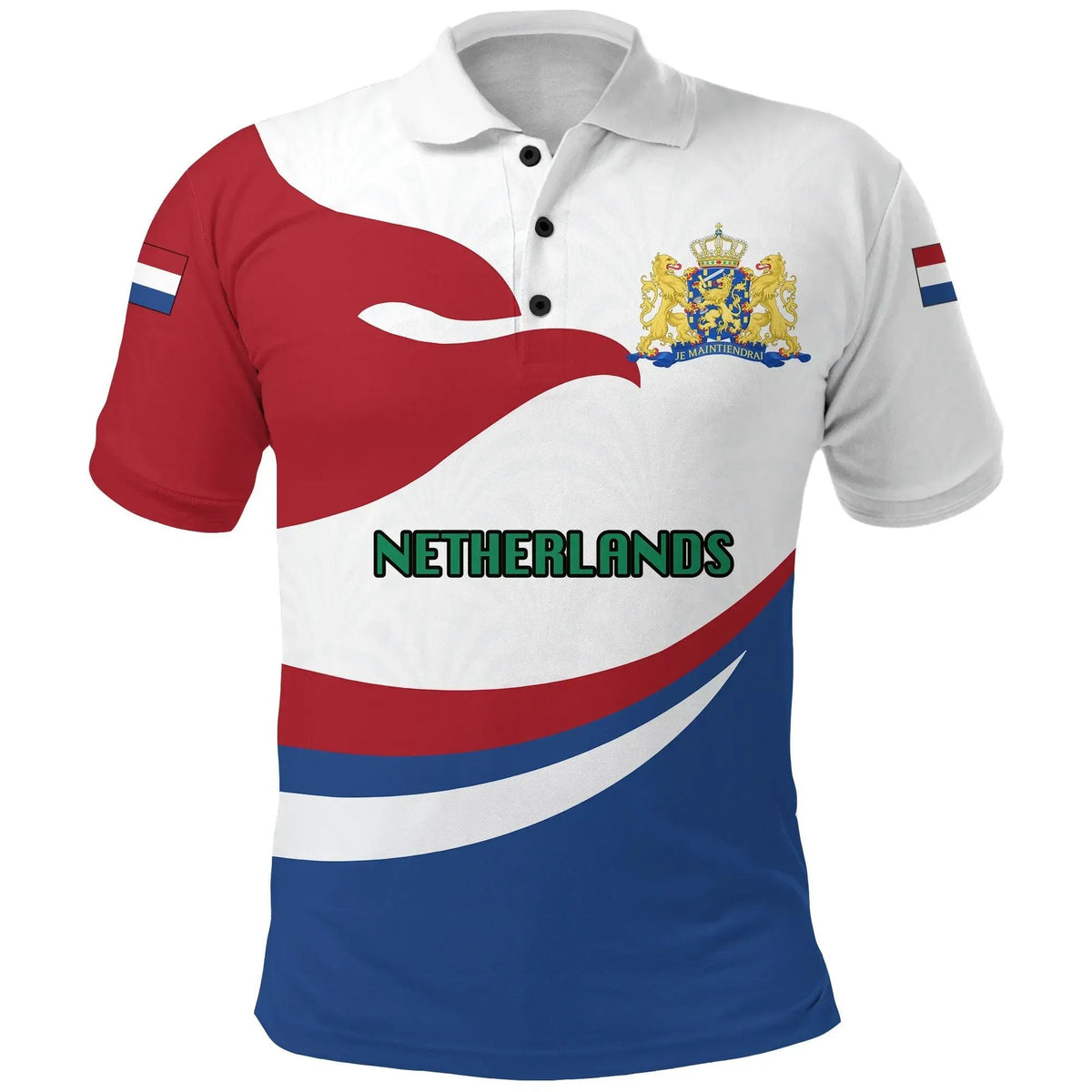 Netherlands Polo Shirt Proud Version RLT7 - Wonder Print Shop