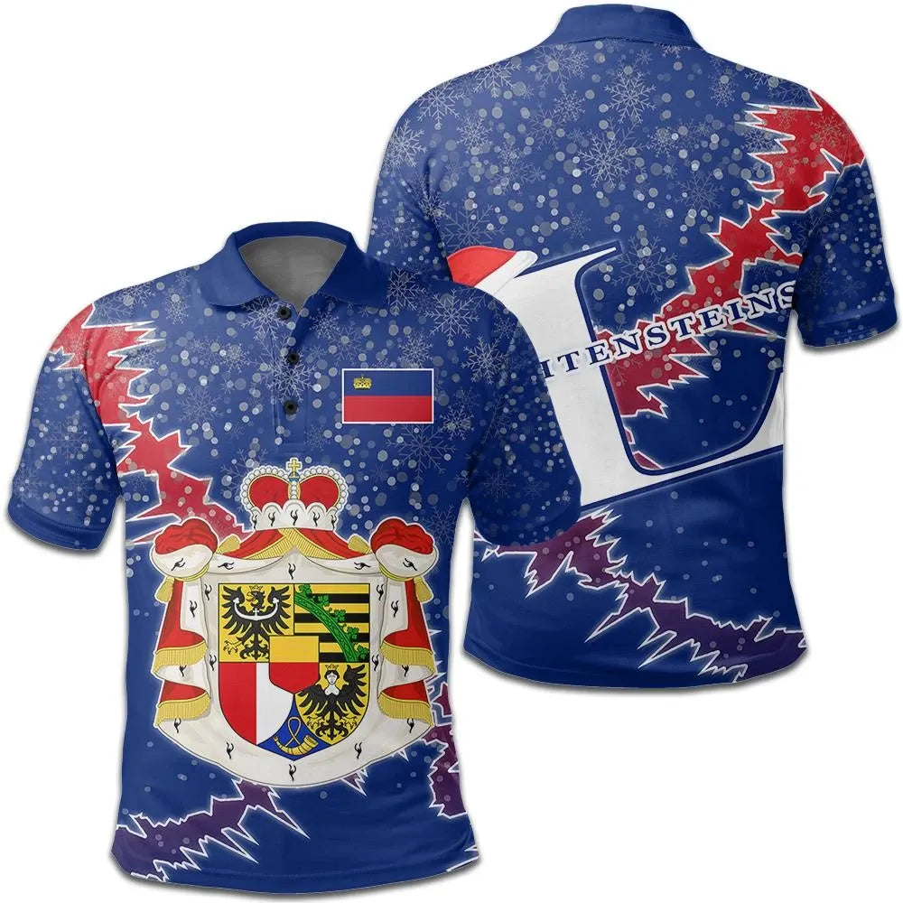 Liechtensteins Polo Shirt Christmas Coat Of Arms X Style8 RLT6 - Wonder Print Shop