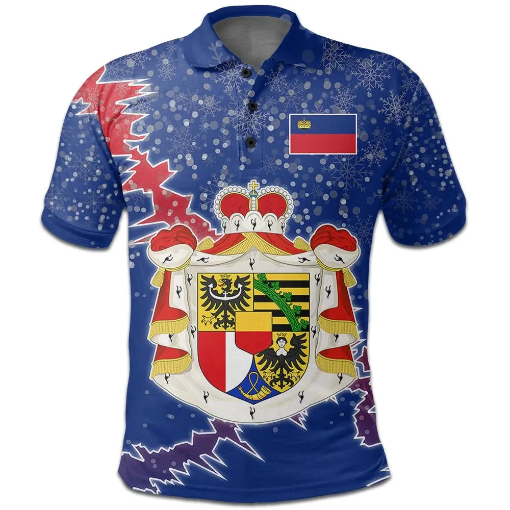 Liechtensteins Polo Shirt Christmas Coat Of Arms X Style8 RLT6 - Wonder Print Shop