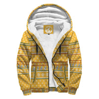 Lithuania Christmas Sherpa Hoodie - Yellow RLT6 - Wonder Print Shop