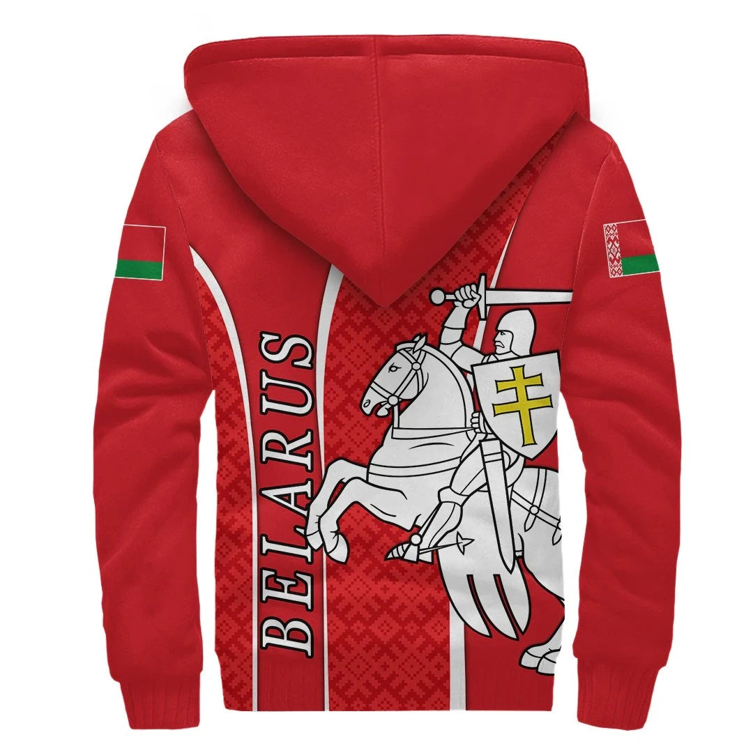 Belarus Sherpa Hoodie - Long Live Belarus RLT6 - Wonder Print Shop