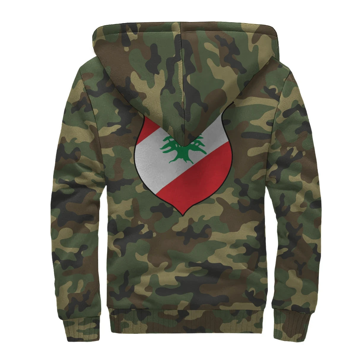 Lebanon Sherpa Hoodie Camo Women's/Men's RLT6 - Wonder Print Shop