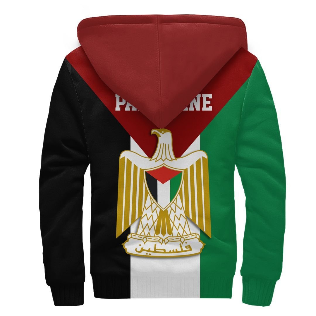 Wonder Print Shop Palestine Sherpa Hoodie, Be Stronger Palestine RLT13 - Wonder Print Shop