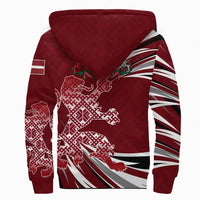 Latvia - The Latvian Lion Sherpa Hoodie RLT6 - Wonder Print Shop