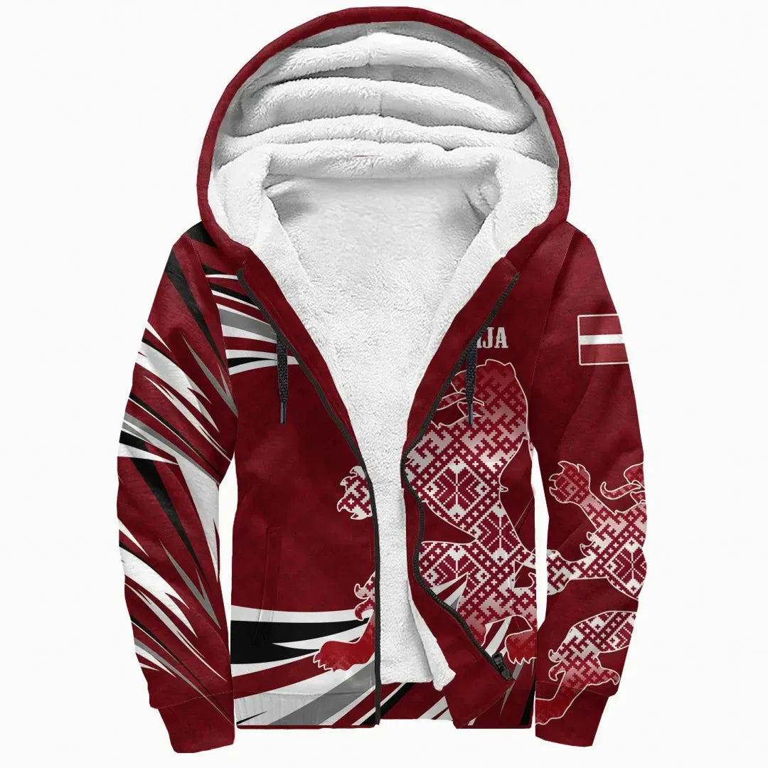 latvia-the-latvian-lion-sherpa-hoodie