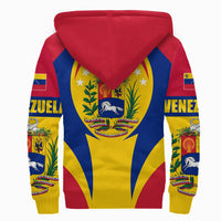 Venezuela Sherpa Hoodie Action Flag RLT7 - Wonder Print Shop