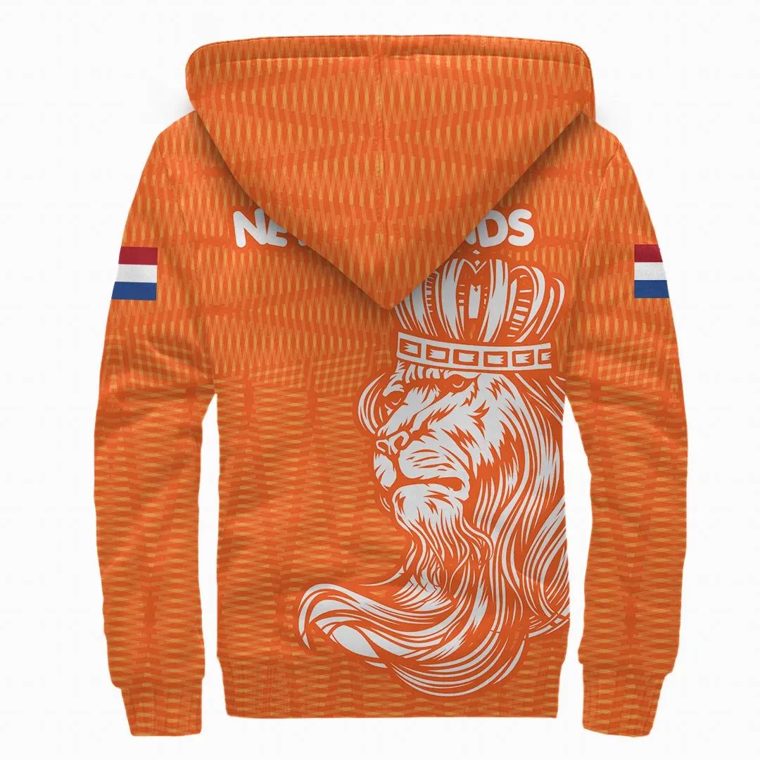 Netherlands Sherpa Hoodie Koningsdag Day RLT7 - Wonder Print Shop