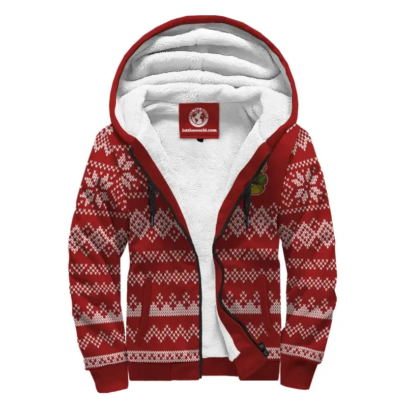 Honduras Christmas Sherpa Hoodie Womens/Mens RLT8 - Wonder Print Shop