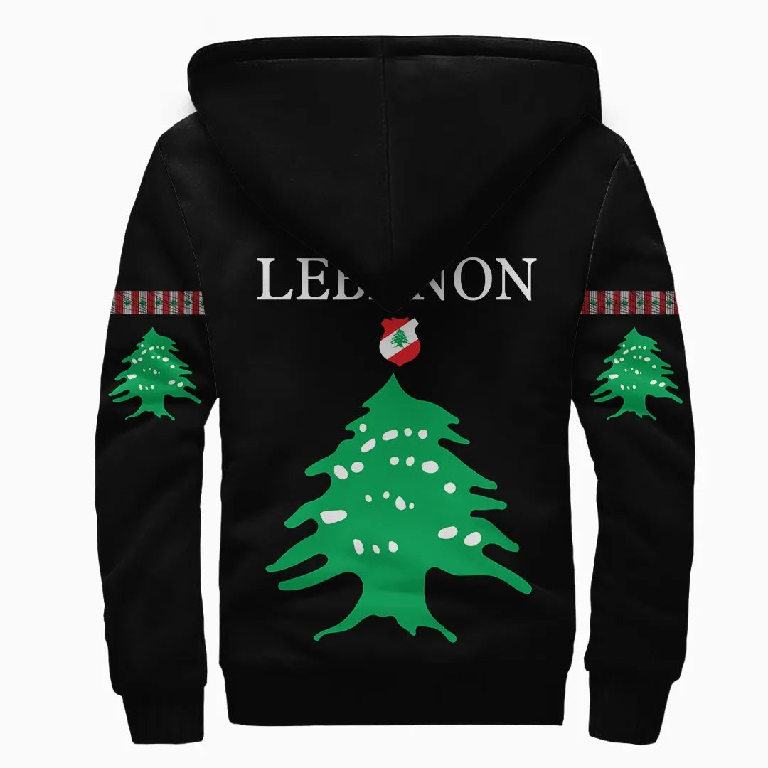 Lebanon - United Sherpa Hoodie RLT6 - Wonder Print Shop
