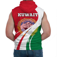 Kuwait Sleeveless Hoodie Flag Original Basic RLT8 - Wonder Print Shop