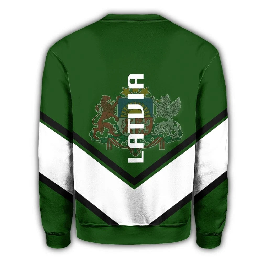 Latvia Coat Of Arms Sweatshirt Lucian Style RLT6 - Wonder Print Shop
