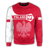 Poland Coat Of Arms Sweatshirt Simple Style RLT7 - Wonder Print Shop